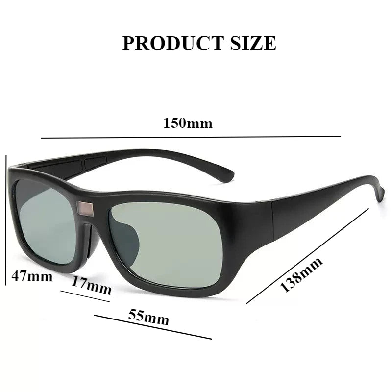 Sportreiten 0,1 s Intelligente photochrome Sonnenbrille für Männer TR90 Farbwechsel Polarisierte Linsenschirme UV400 Angeln Sonnenbrille