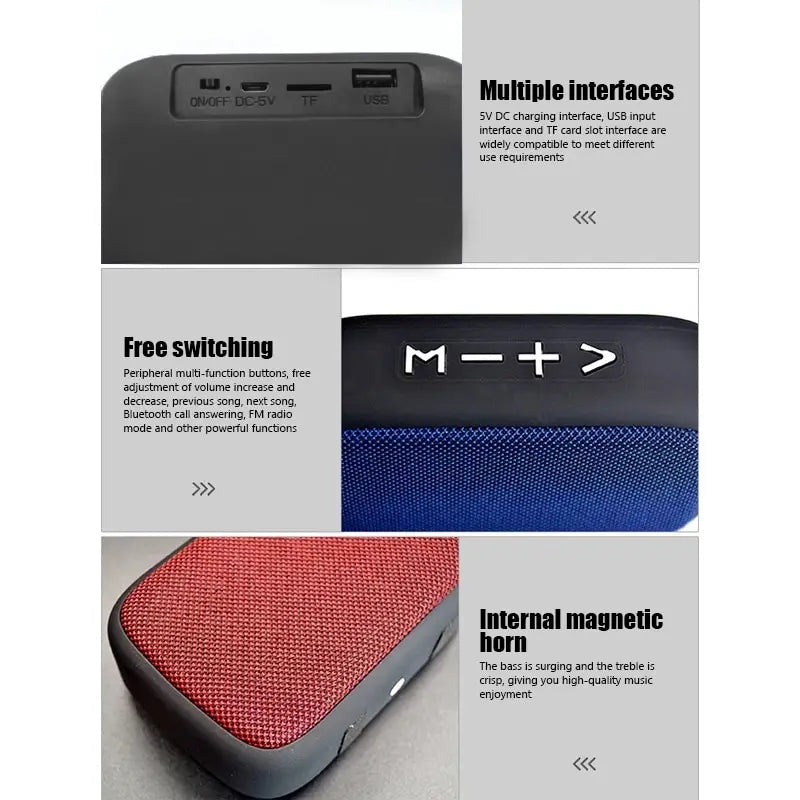 Tragbare drahtlose Soundbar 500 mAh Akku Bluetooth 5.0 Outdoor Indoor Sport HIFI Maßgeschneiderte hochwertige Lautsprecher Soundbar