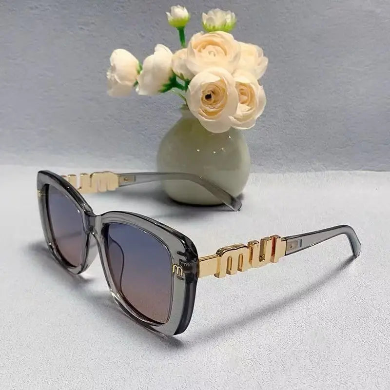 Ins Große Quadratische Polarisierte Sonnenbrille 2025, Neue Mode Frauen Männer High-end-Buchstaben Sonnenbrille Damen Trendy Gafas De Sol UV400