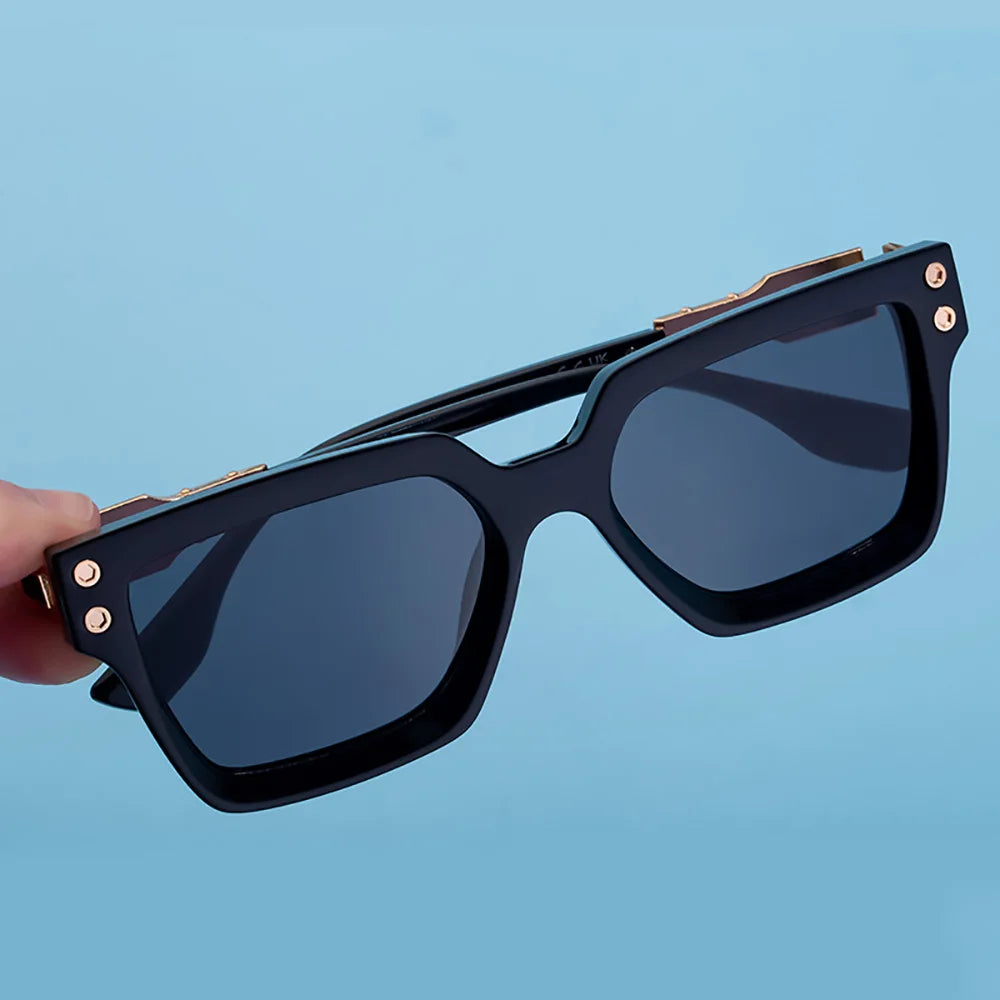 Luxus Vintage 2025 Design Quadratische Sonnenbrille Für Männer Mode Übergroßen Anti-Reflektierende UV400 Driving Shades Frauen Brillen