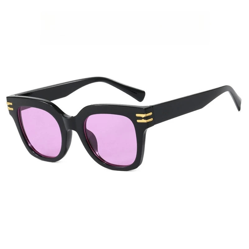 Quadratische, übergroße Sonnenbrille 2025, trendige Premium-UV-blockierende Fahrsonnenbrille für Männer und Frauen, Persönlichkeit, Unisex-Brillenschirme