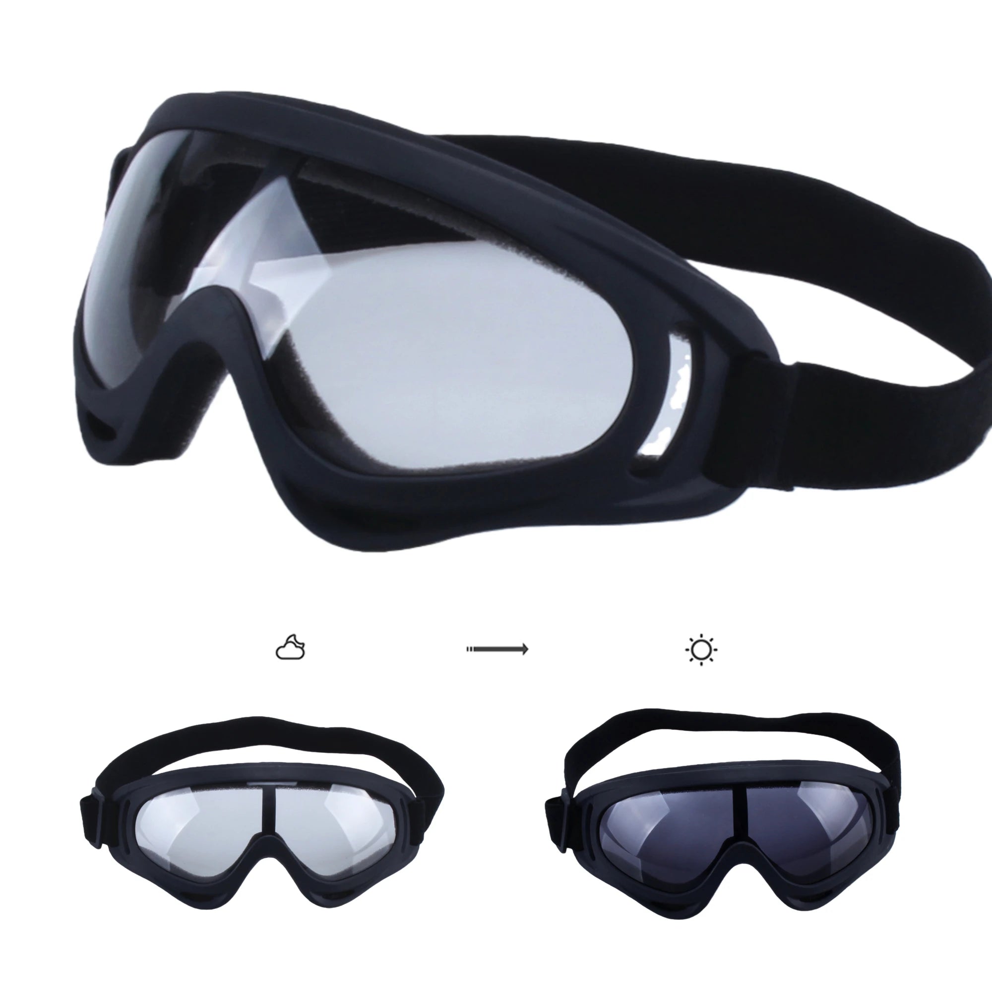 Polarisierte Motocross Fahrradbrille Motorrad Off Road Racing Photochrome Sonnenbrille Motorbrille Ski Snowboard Outdoor Sport