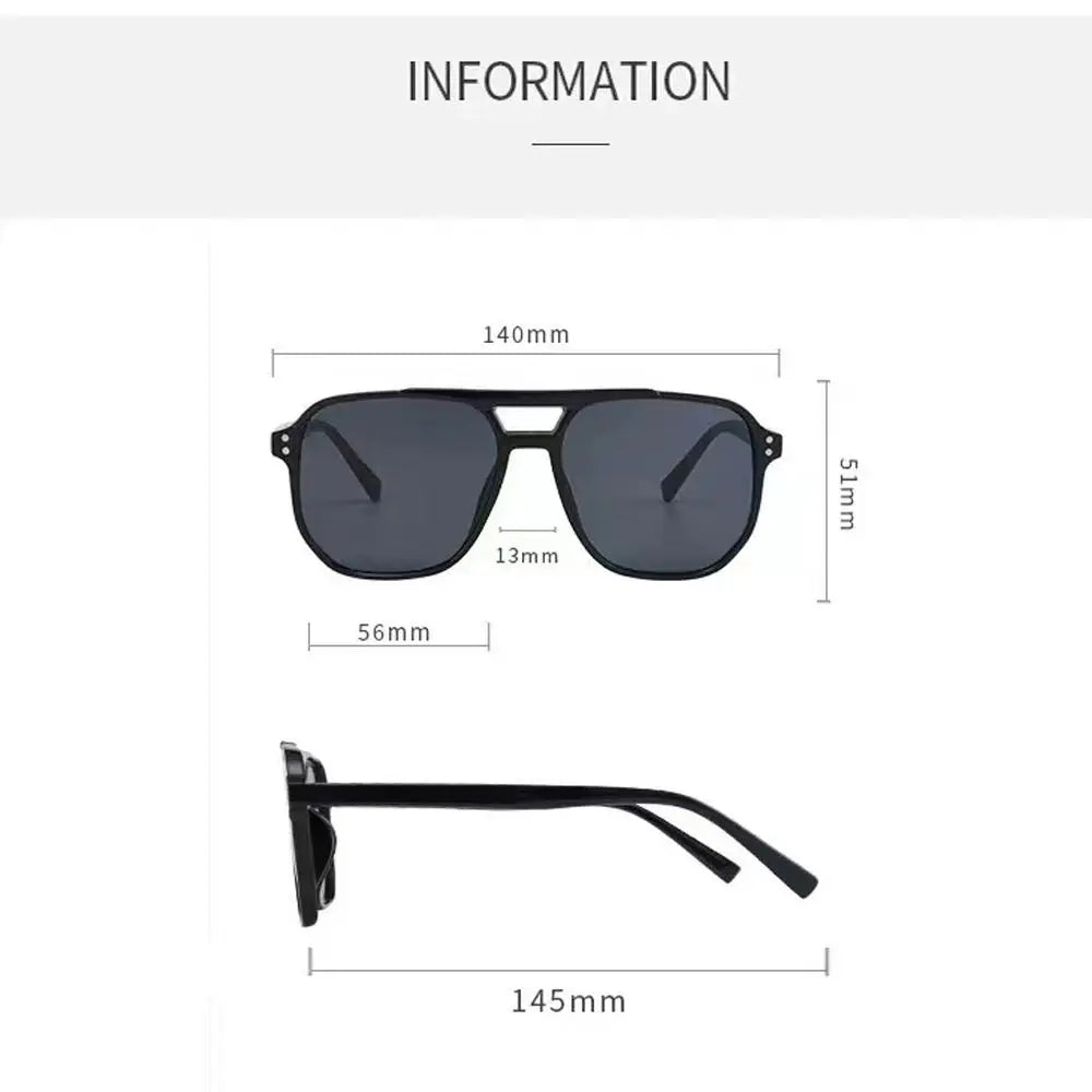 Punk-Sonnenbrille mit quadratischem Rahmen, Anti-UV-Schutz für den Strand, Augenschutz, schwarze Sonnenbrille, Reisezubehör, Retro-Sonnenbrille für Damen und Herren