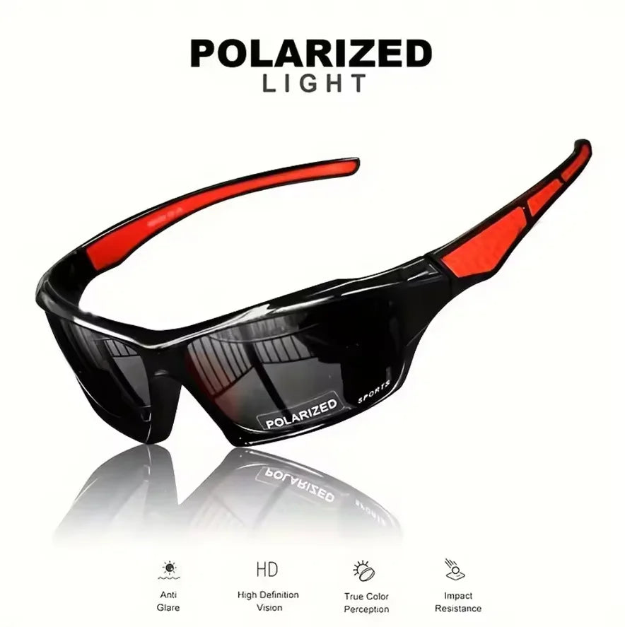 1/3 Stück Sportsonnenbrille für Herren, Leichte Nachtsichtbrille, Fahrrad-, Fahr- und Angelbrille, Modische Verspiegelte Sonnenbrille