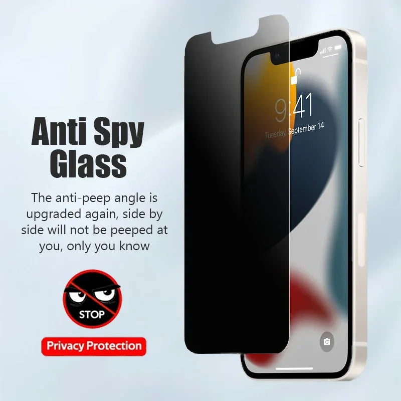 3 Stücke Privatsphäre Displayschutzfolie Für iPhone 17 16 15 14 13 11 12 Pro Max Mini Plus Anti-spion Schutzglas Für iPhone XR X XS 16e