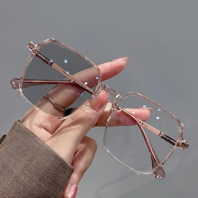 Photochrome Anti-Strahlungs-Brille, Metallbrille für Damen und Herren