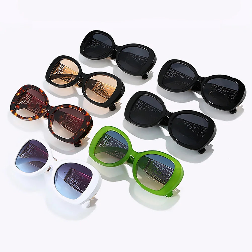 Vintage Luxus Designer Quadrat Sonnenbrille Für Frauen Männer Mode Übergroßen Retro Sonnenbrille Im Freien Fahren Retro Schatten UV400