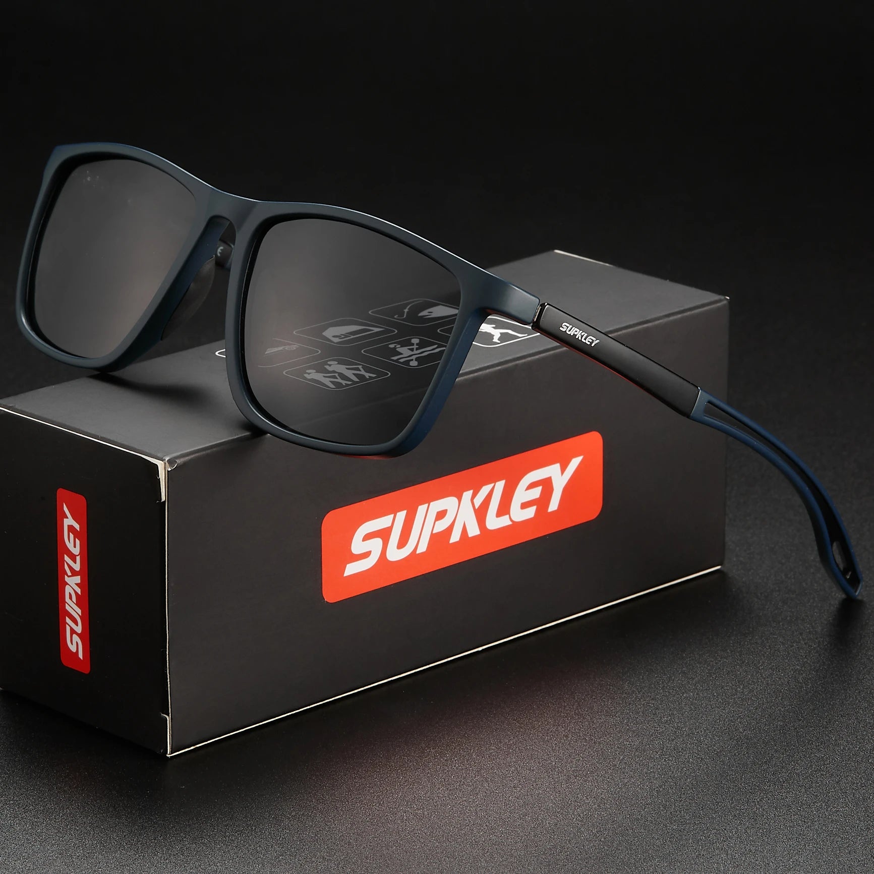 Supkley sport sonnenbrille für männer frauen bequeme leichte polarisierte sonnenbrille uv400 brillen zubehör beste geschenk wahl