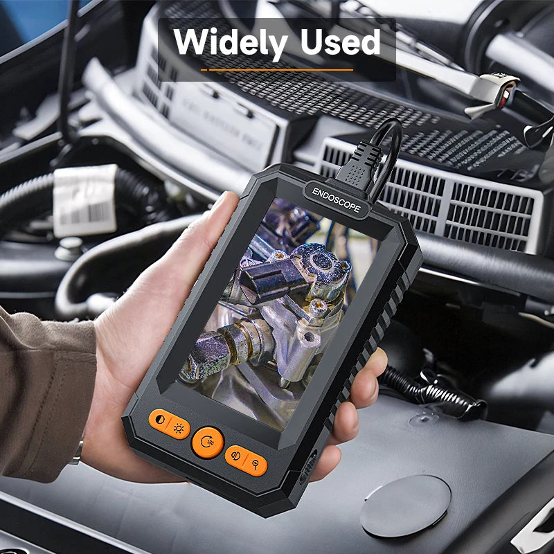 2–100 m Hand-Endoskopkamera, 8 mm, 1080P HD, 4,3 Zoll, geteiltes Design, industrielles Endoskop, IP67, starres Kabel zum Überprüfen von Autohren