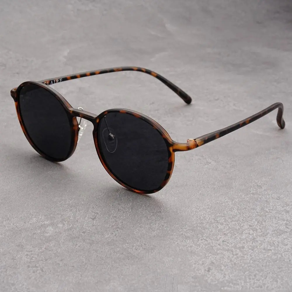 Sonnenbrille mit rundem Rahmen und rundem Rahmen, klassisches ultraleichtes Design, UV-beständige Brille, Vintage, trendige Fahrsonnenbrille für Herren und Damen