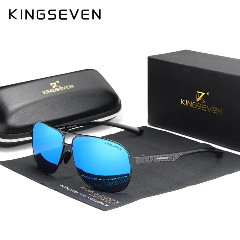 KINGSEVEN Polarisierte Aluminium Sonnenbrille Männer UV400 HD Objektiv Pilot Augenschutz Photochrome Gläser Frauen Nachtsicht Brillen