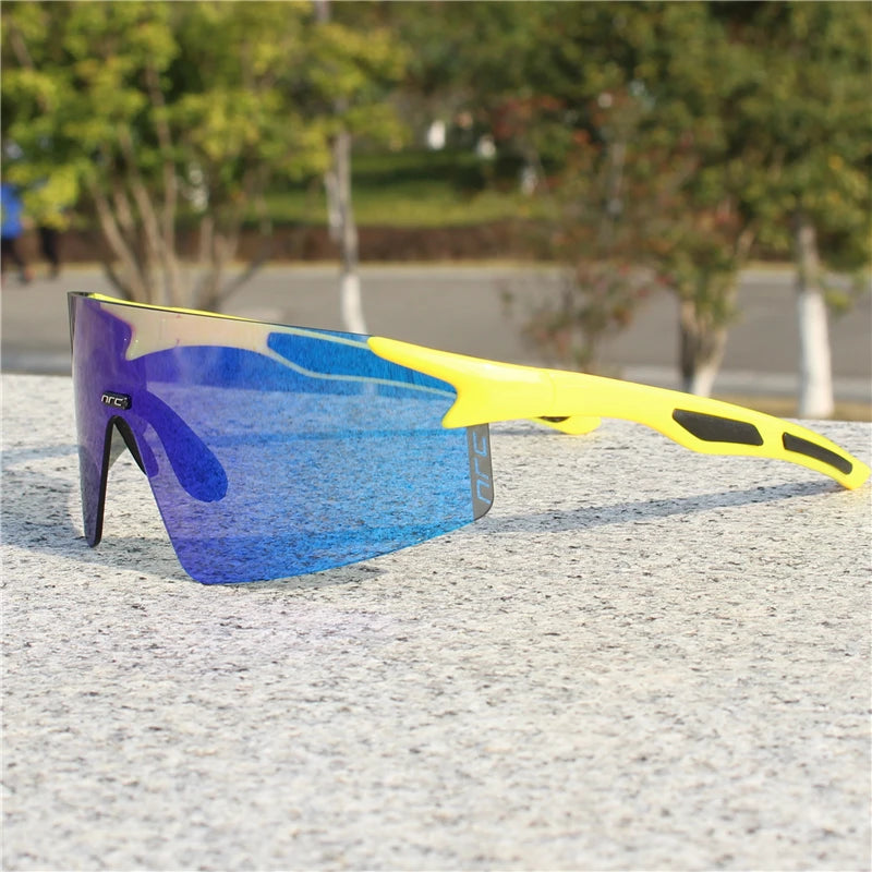 NRC Radfahren Sonnenbrille 1 objektiv UV400 TR90 Sport Fahrrad Brille MTB Mountainbike Angeln Wandern Reiten Brillen für Männer Frauen