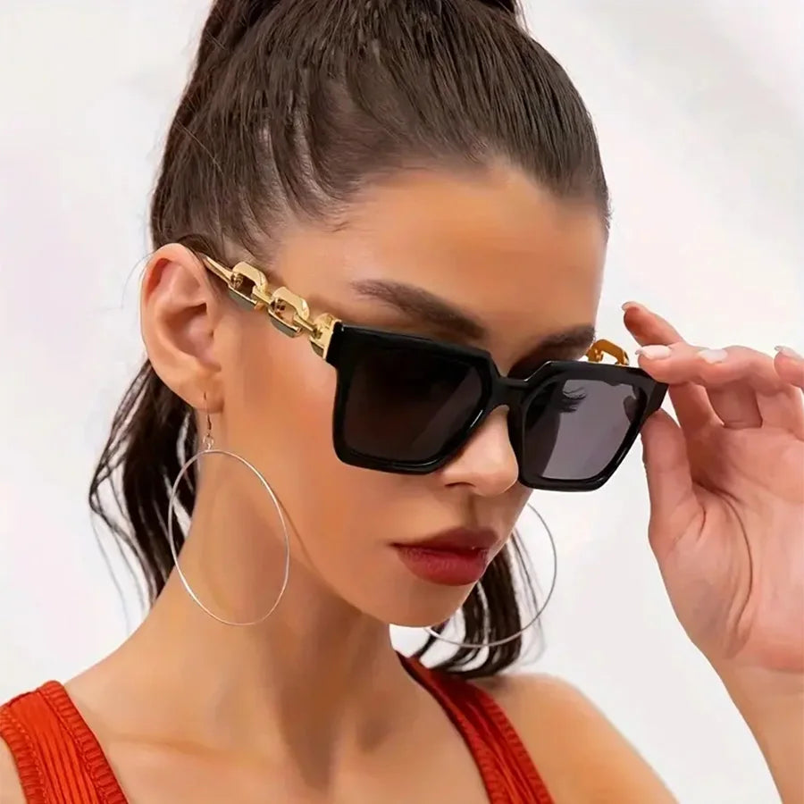 3PCS Mode Großen Rahmen Sommer Dekoration frauen Sonnenbrille retro Stil Outdoor Reise Gläser