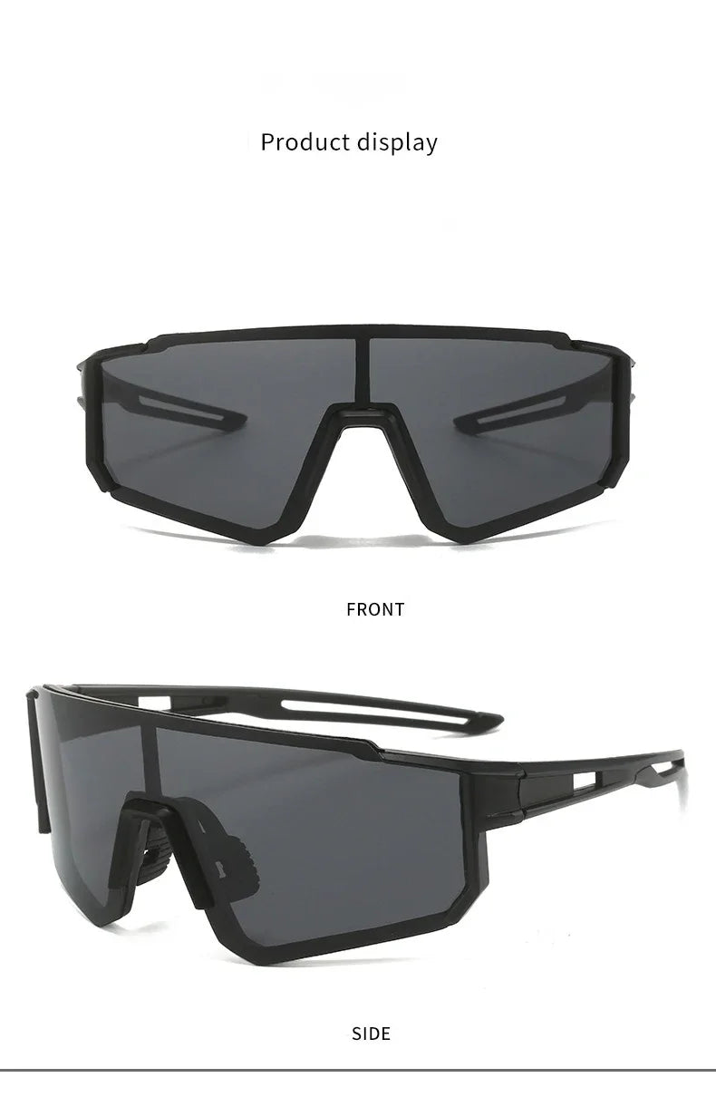 Neue Outdoor-Reitsonnenbrille, einteilige Fahrrad-Windschutzscheibe, europäische und amerikanische Sport-Sonnenbrille für Herren