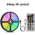 LED-Streifenlichter mit 44-Tasten-Fernbedienung, 1 m, 5 m, 10 m, 20 m, RGB-Band, LED-Wand, Zimmer für Zuhause, Schlafzimmer, Party, Dekoration, TV-Hintergrundbeleuchtung