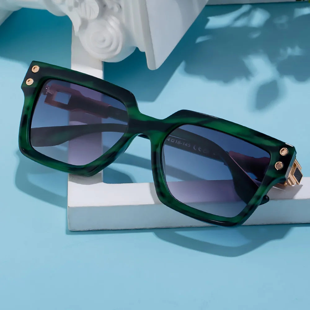 Luxus Vintage 2025 Design Quadratische Sonnenbrille Für Männer Mode Übergroßen Anti-Reflektierende UV400 Driving Shades Frauen Brillen