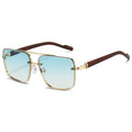 KAMMPT Mode Retro Quadratische Metall Shades frauen Original Marke Design Fahren Sonnenbrille Neue Doppel Brücke Pilot Sonnenbrille