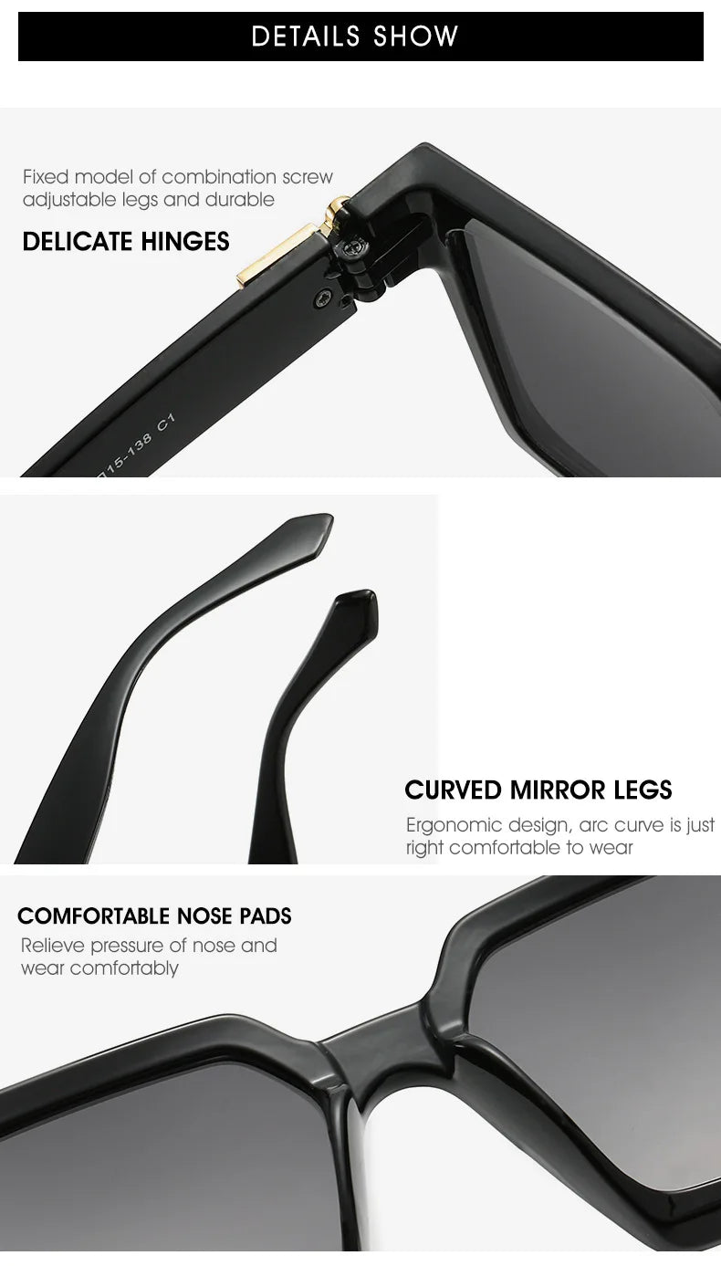 Quadratische Sonnenbrille Männer Luxus Marke Designer Männer Brillen Luxus Retro Hohe Qualität UV400 Gafas De Sol Hombre