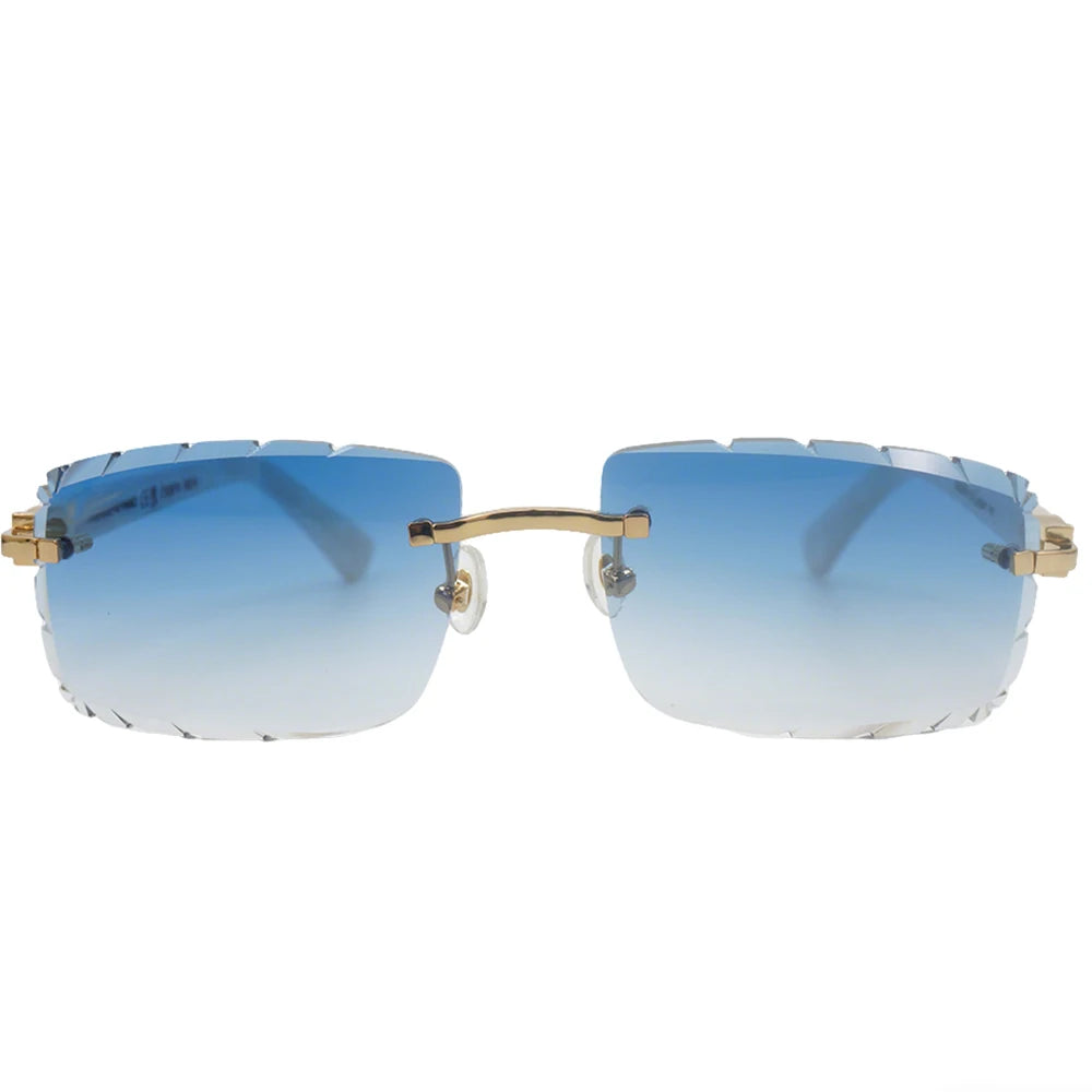 Sonnenbrille mit schlanken Metallrahmen: UV400-Schutz, trendiges Design für den täglichen und draußenbereich, schlanke Metall-Sonnenbrille