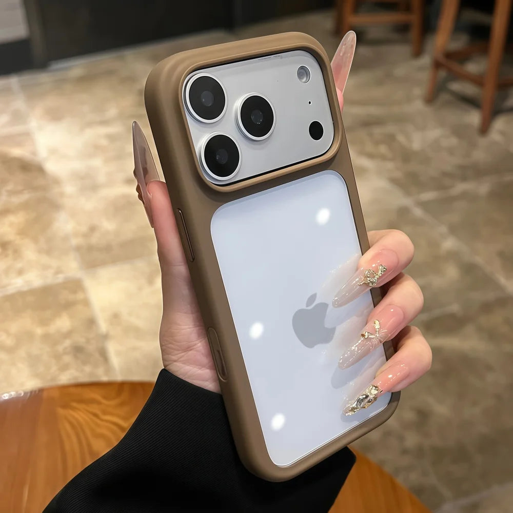 Intelligente Kamera-Touch-Taste, kristallklare Handyhülle für iPhone 17 Pro Max 17 Pro 17 Air, transparente, stoßfeste Abdeckung