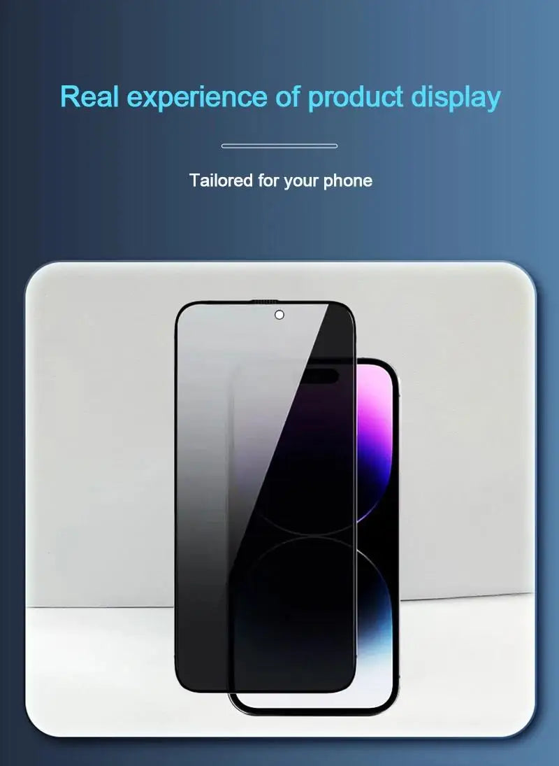 3er-Set Anti-Spionage-Glas für iPhone 17 16 15 14 13 12 11 Pro Max Sichtschutz-Displayschutzfolie für iPhone 13 Mini 14 Plus 14 Pro Glas 15 16e
