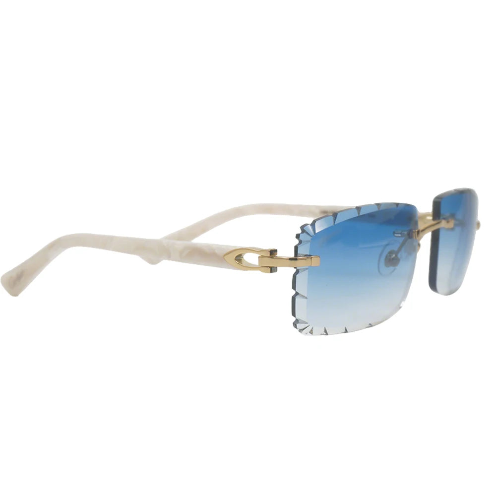 Sonnenbrille mit schlanken Metallrahmen: UV400-Schutz, trendiges Design für den täglichen und draußenbereich, schlanke Metall-Sonnenbrille