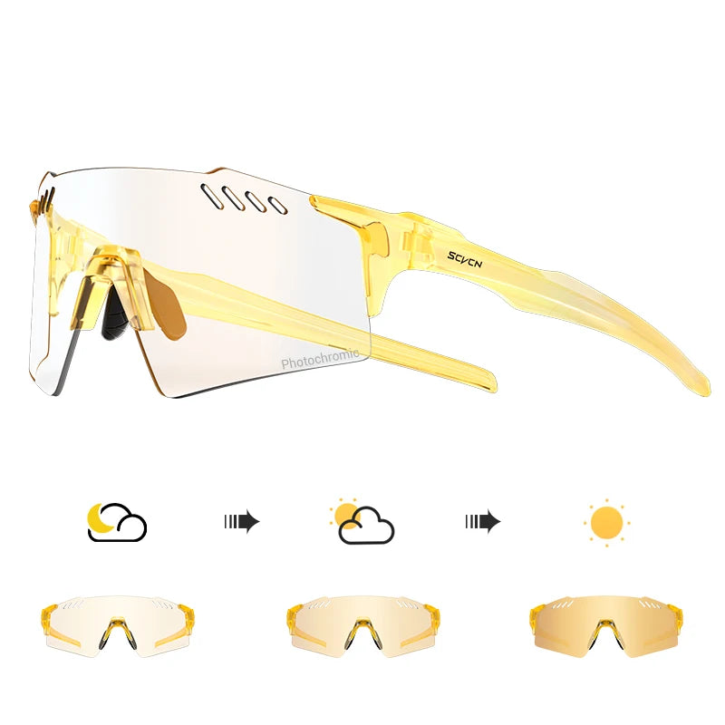 SCVCN Photochrome fahrrad Radfahren brille UV400 Fahrrad reiten Brillen Sport MTB Outdoor Sport Golf Camping Fahren Okulare