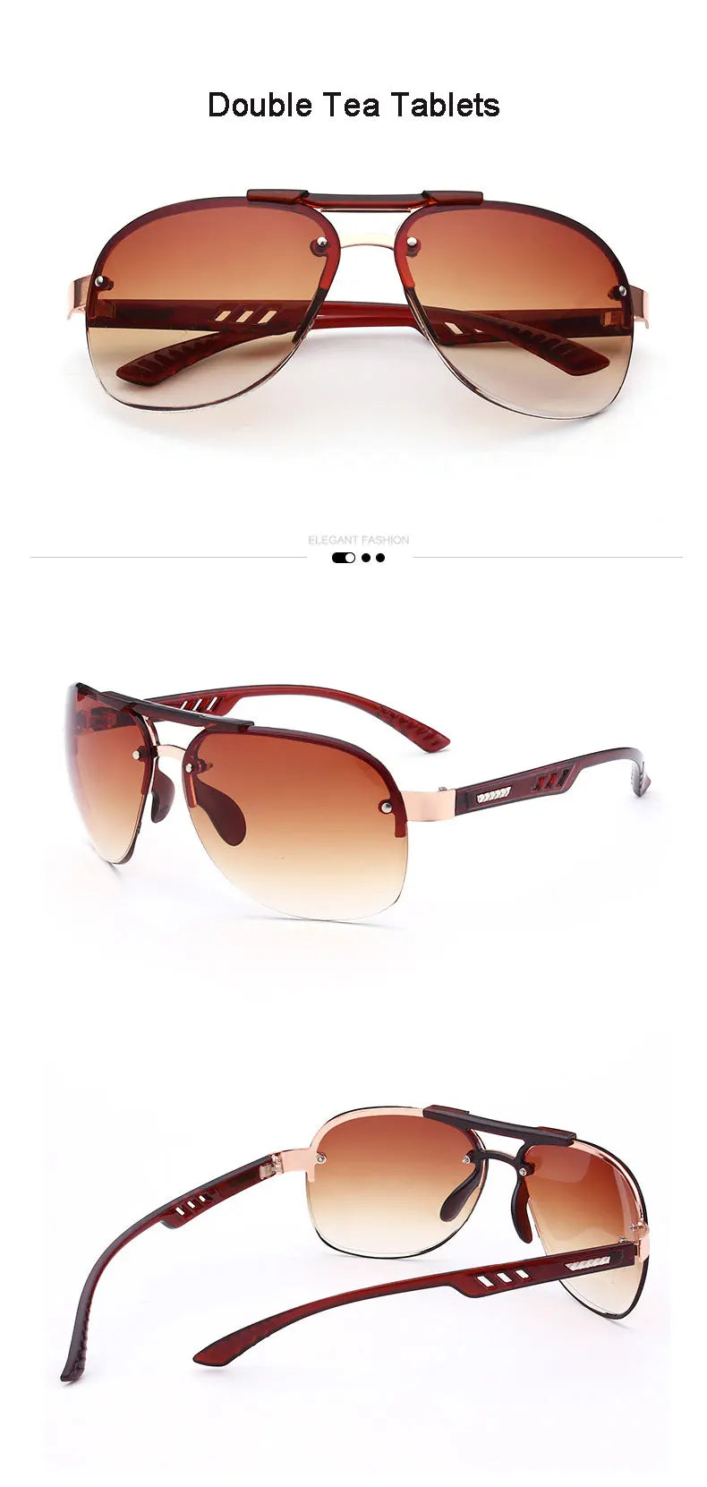 2025 neue Sonnenbrille UV 400 Vintage Punk Randlose Rechteck Männer Mode Gläser Trendy Kleine Rahmen Sonnenbrille Rahmenlose Brillen