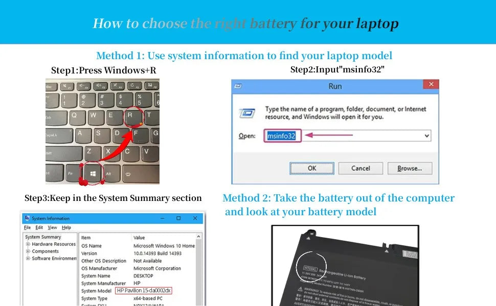 HS04 HS03 Laptop Akku für HP 807956-001 807612-421 807611-131 Pavilion 14 15 17 Serie HSTNN-LB6U 15-AY039WM 240 245 246 250
