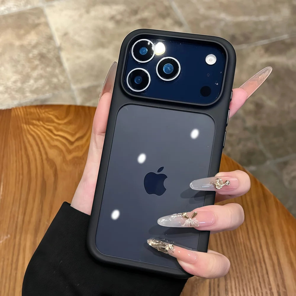 Intelligente Kamera-Touch-Taste, kristallklare Handyhülle für iPhone 17 Pro Max 17 Pro 17 Air, transparente, stoßfeste Abdeckung