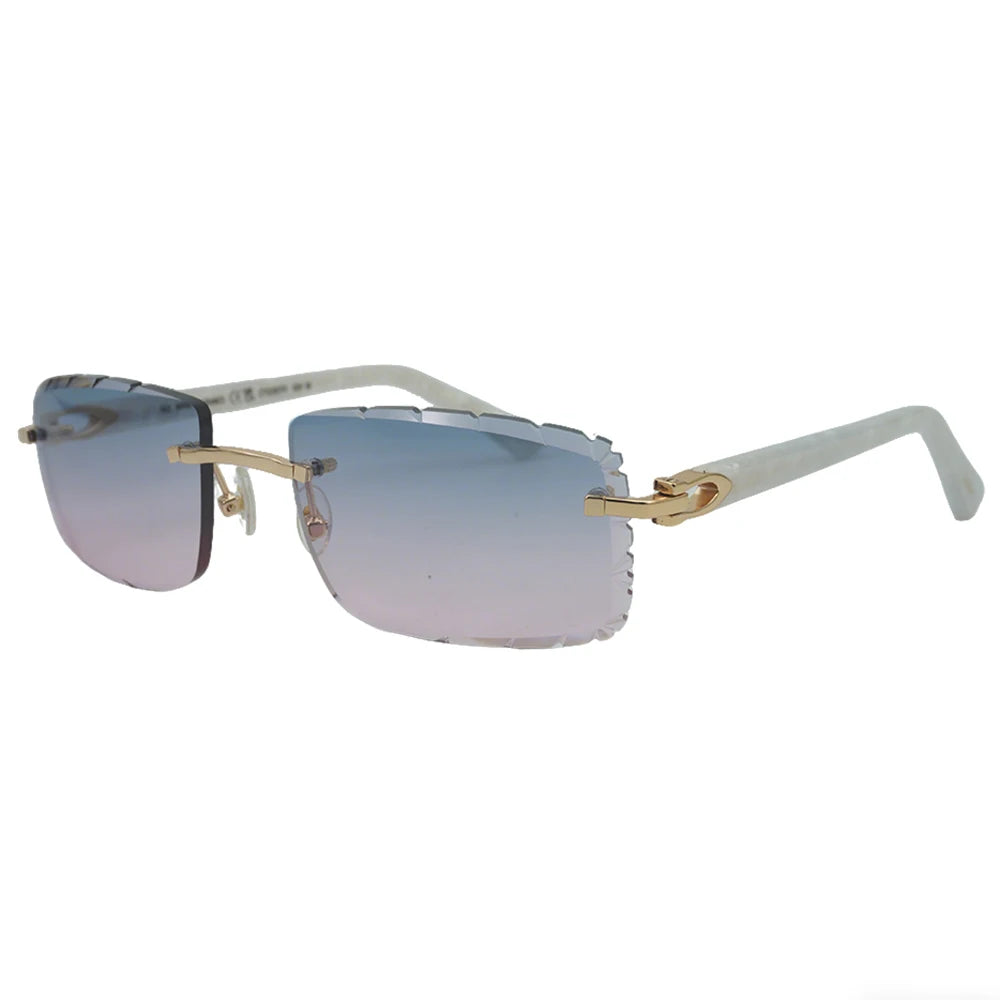 Sonnenbrille mit schlanken Metallrahmen: UV400-Schutz, trendiges Design für den täglichen und draußenbereich, schlanke Metall-Sonnenbrille