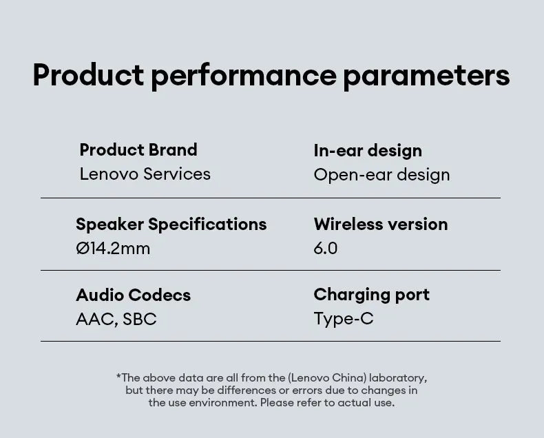 Neue Lenovo AC101 OWS Bluetooth 6.0 Kopfhörer ENC Geräuschunterdrückung Kabellose Ohrhörer Lange Akkulaufzeit Surround Sound Sport-Ohrhörer