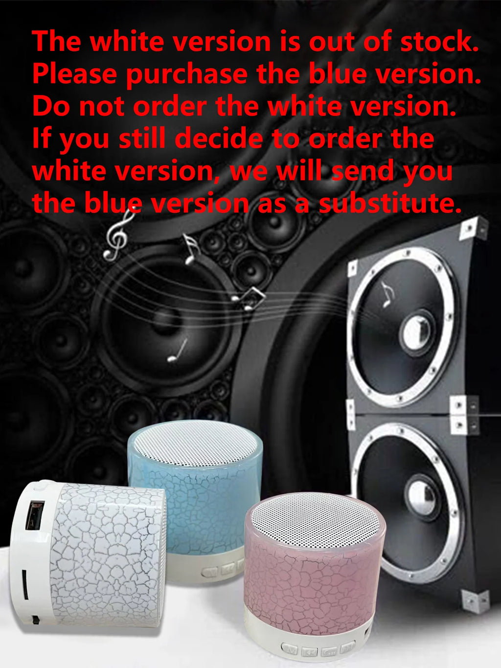 Kabelloser Mini-Lautsprecher, Subwoofer, Dazzle Crackle 7-Farben-Licht, kabelloser Mini-Lautsprecher, tragbarer kleiner Lautsprecher