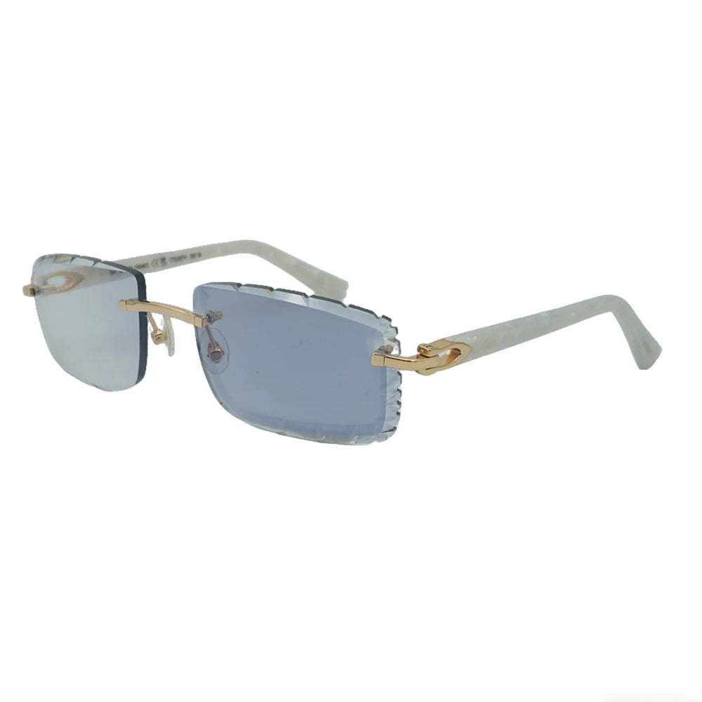 Sonnenbrille mit schlanken Metallrahmen: UV400-Schutz, trendiges Design für den täglichen und draußenbereich, schlanke Metall-Sonnenbrille