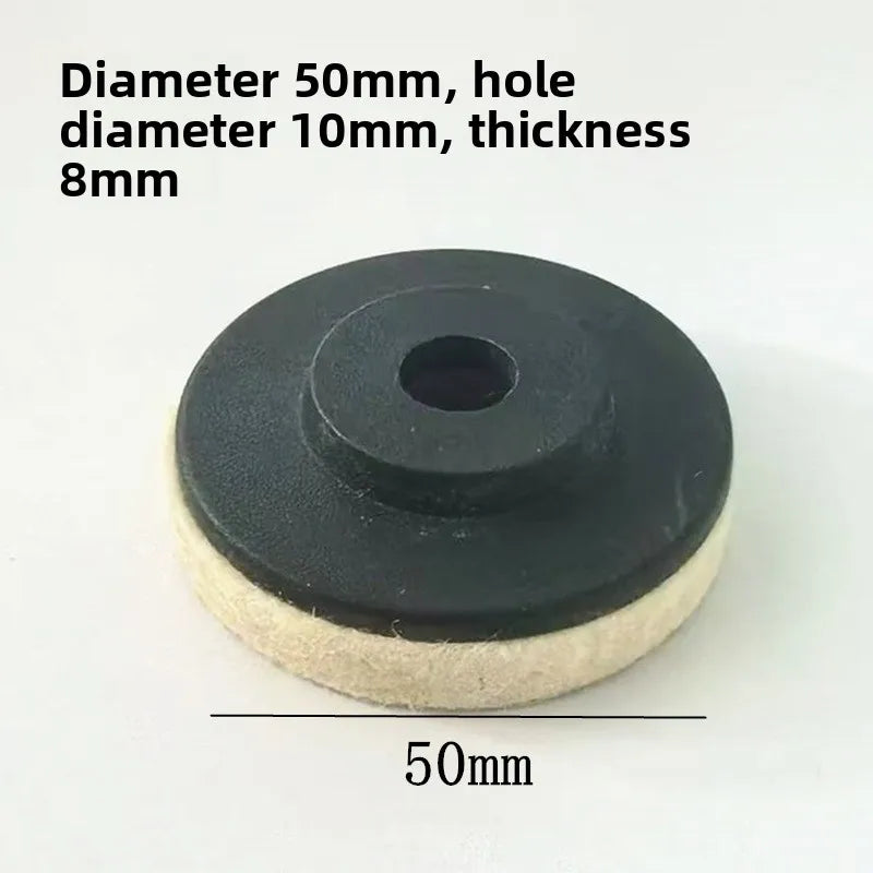 50 mm/75 mm Wollpolierscheibe, Winkelschleifer, Filz-Polierpads für Metall, Marmor, Glas, Keramik, Polierscheibe, professionell