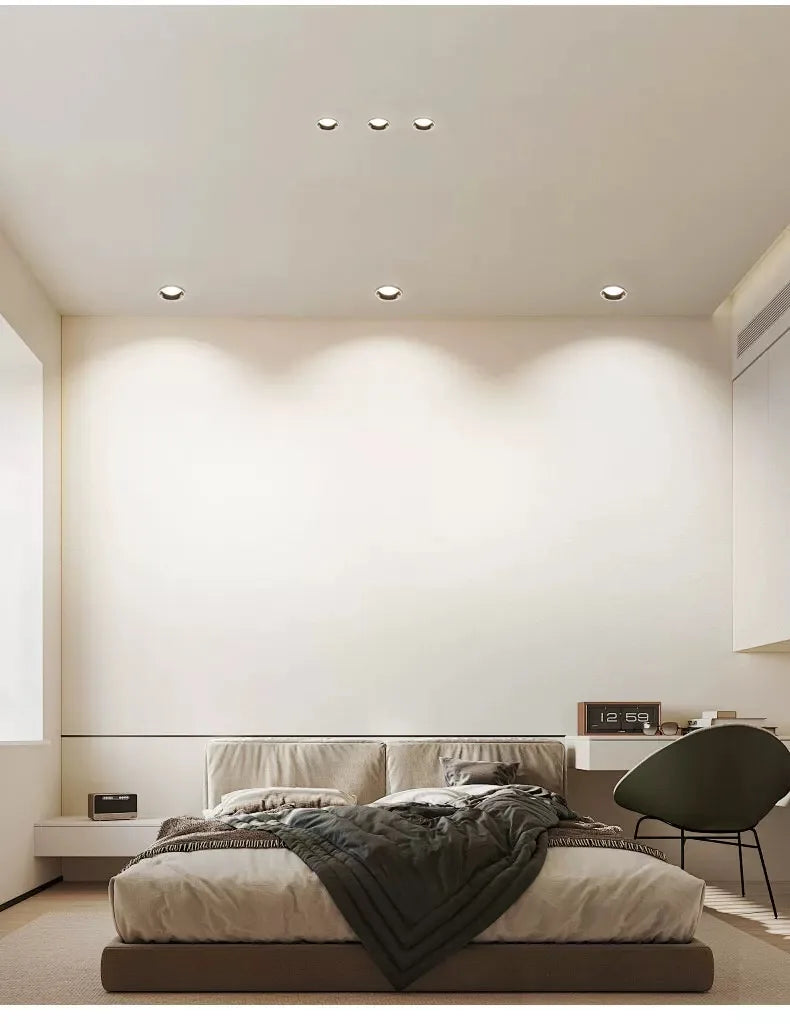 Einbau-Blendschutz-LED-SMD-Downlight, 7 W, 9 W, dimmbar, 85–265 V, Deckenleuchte, Strahler, 12 W, 18 W, für Zuhause, Wohnzimmer, Schlafzimmer