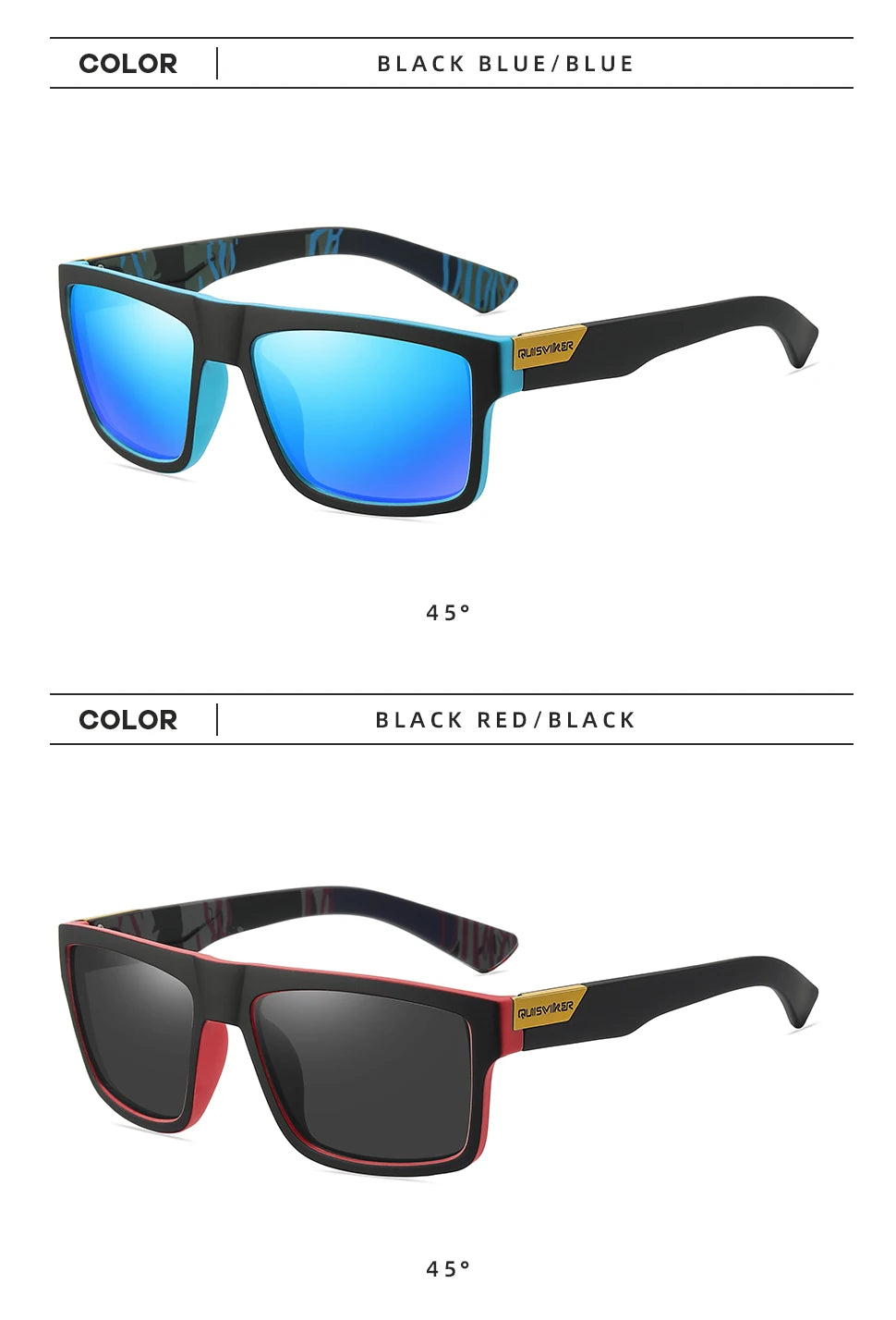 Klassische polarisierte Sonnenbrille für Herren und Damen, UV400-Sonnenbrille, Angelbrille, Outdoor-Sportbrille