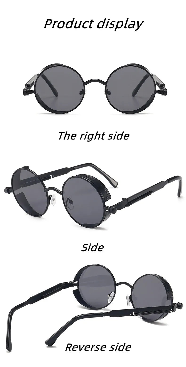 Steampunk Brille neue Mode runde Sonnenbrille Europa und die Vereinigten Staaten Retro Brille Trend Männer und Frauen Modelle Sonnenbrillen