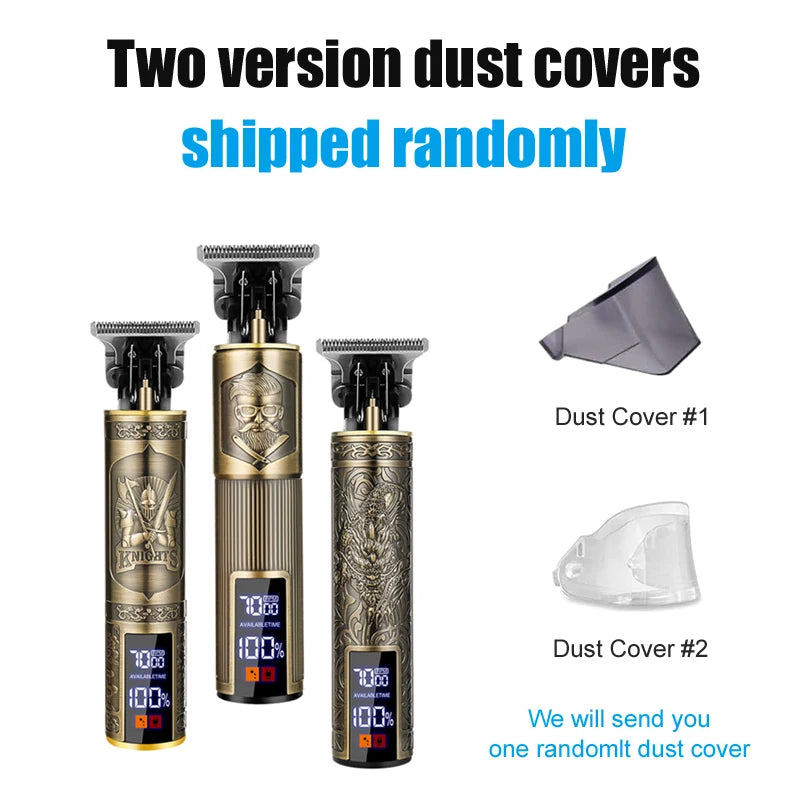 T9 Vintage Herren elektrische Haarschneidemaschine Bartschneider/wiederaufladbare Haarschneidemaschine mit Nasenhaarschneider Kit Freund Geschenk