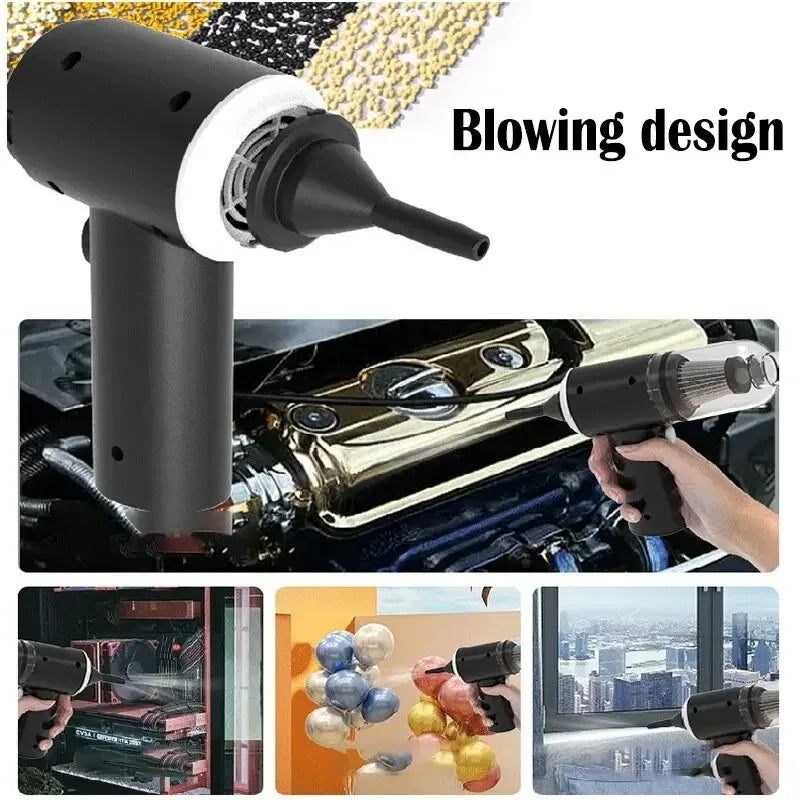 9000Pa Drahtlose Auto Staubsauger USB Lade 1200mAh Tragbare Reinigung Gerät Mini Nass und Trocken Staubsauger Haushalt
