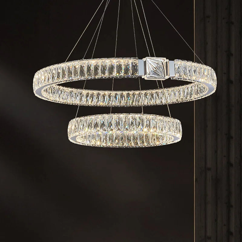 Moderne Luxus LED Kristall Kronleuchter Home Villa Beleuchtung Wohnzimmer Esszimmer Dekoration Decke Pendel leuchten Innen leuchten