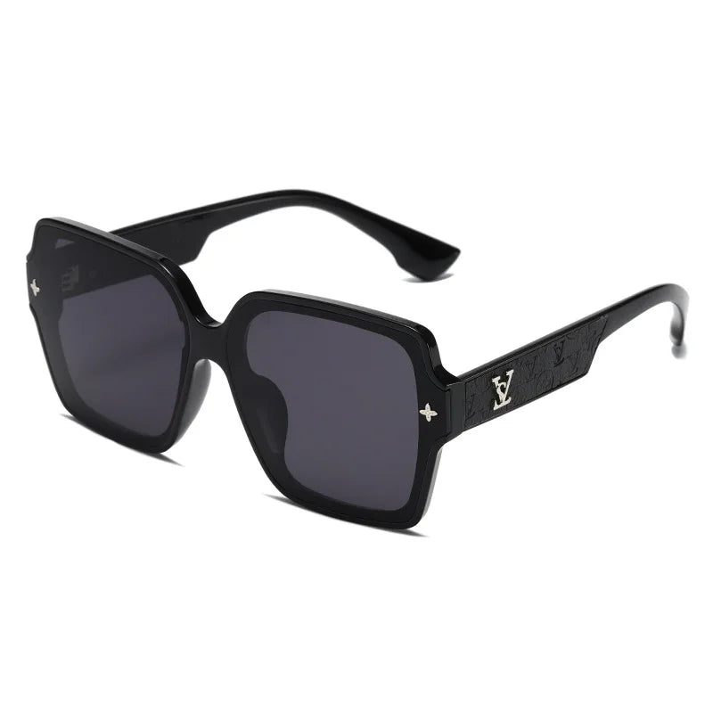 Modische Sonnenbrille mit quadratischem Rahmen für Damen, luxuriöser UV-Schutz, großer Rahmen, All-Match DS-8052-1