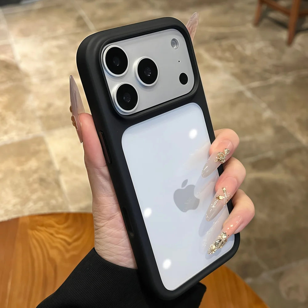 Intelligente Kamera-Touch-Taste, kristallklare Handyhülle für iPhone 17 Pro Max 17 Pro 17 Air, transparente, stoßfeste Abdeckung