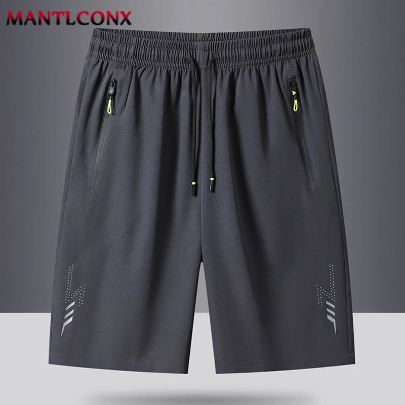Sommer Herren Shorts Coole Sportbekleidung Laufshorts Lässige Hosen Fitnessstudio Training Jogging Kurze Hosen Herren Schwarz Grau