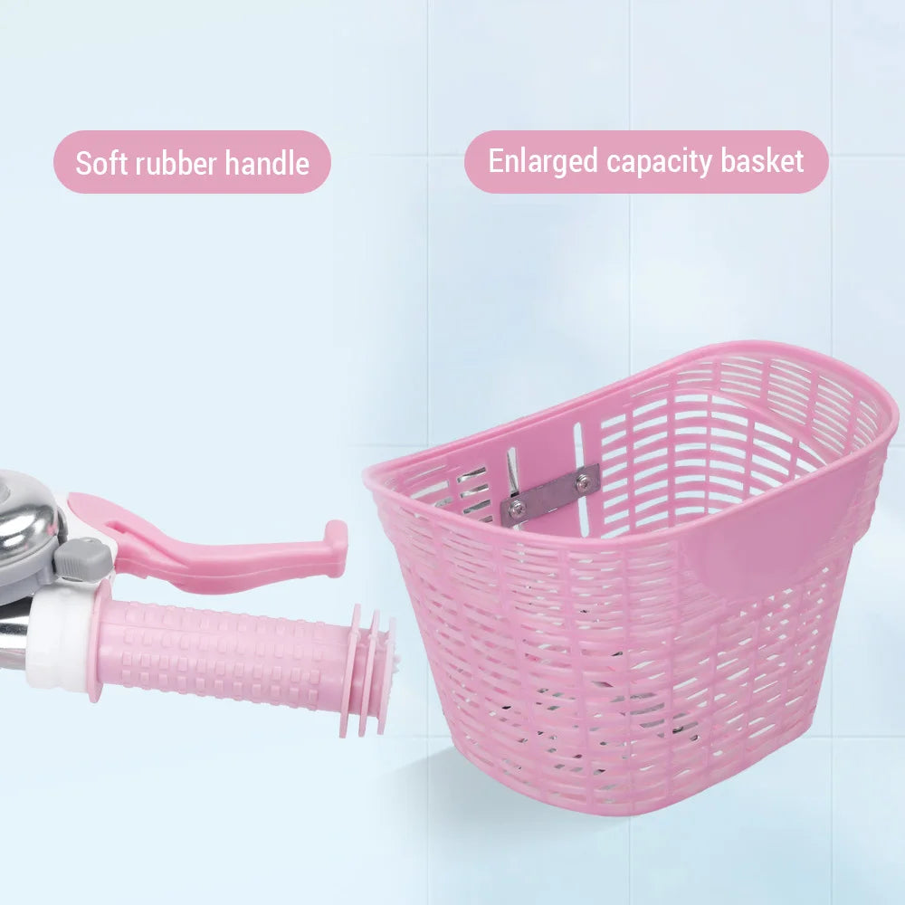 Kinder fahrrad 12-20in Fahrrad für Mädchen im Alter von 3-13 Jahren mit Stützrädern Korb Schutz netz Wimpern rad