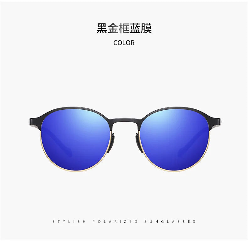 Polarisierte Sonnenbrille Fahren UV400 Schutz Sport Unisex Metall Brille Mode Blenden Halbrahmen Männer Fahrrad T522