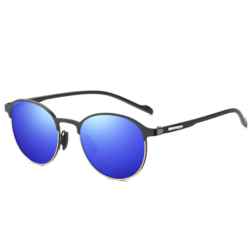 Polarisierte Sonnenbrille Fahren UV400 Schutz Sport Unisex Metall Brille Mode Blenden Halbrahmen Männer Fahrrad T522
