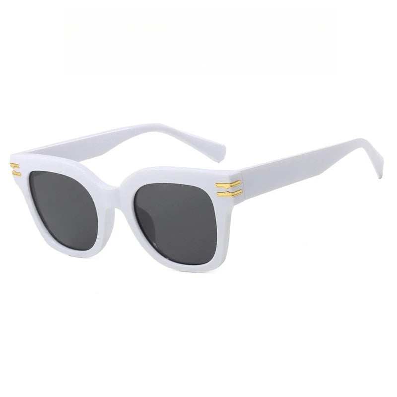 Quadratische, übergroße Sonnenbrille 2025, trendige Premium-UV-blockierende Fahrsonnenbrille für Männer und Frauen, Persönlichkeit, Unisex-Brillenschirme