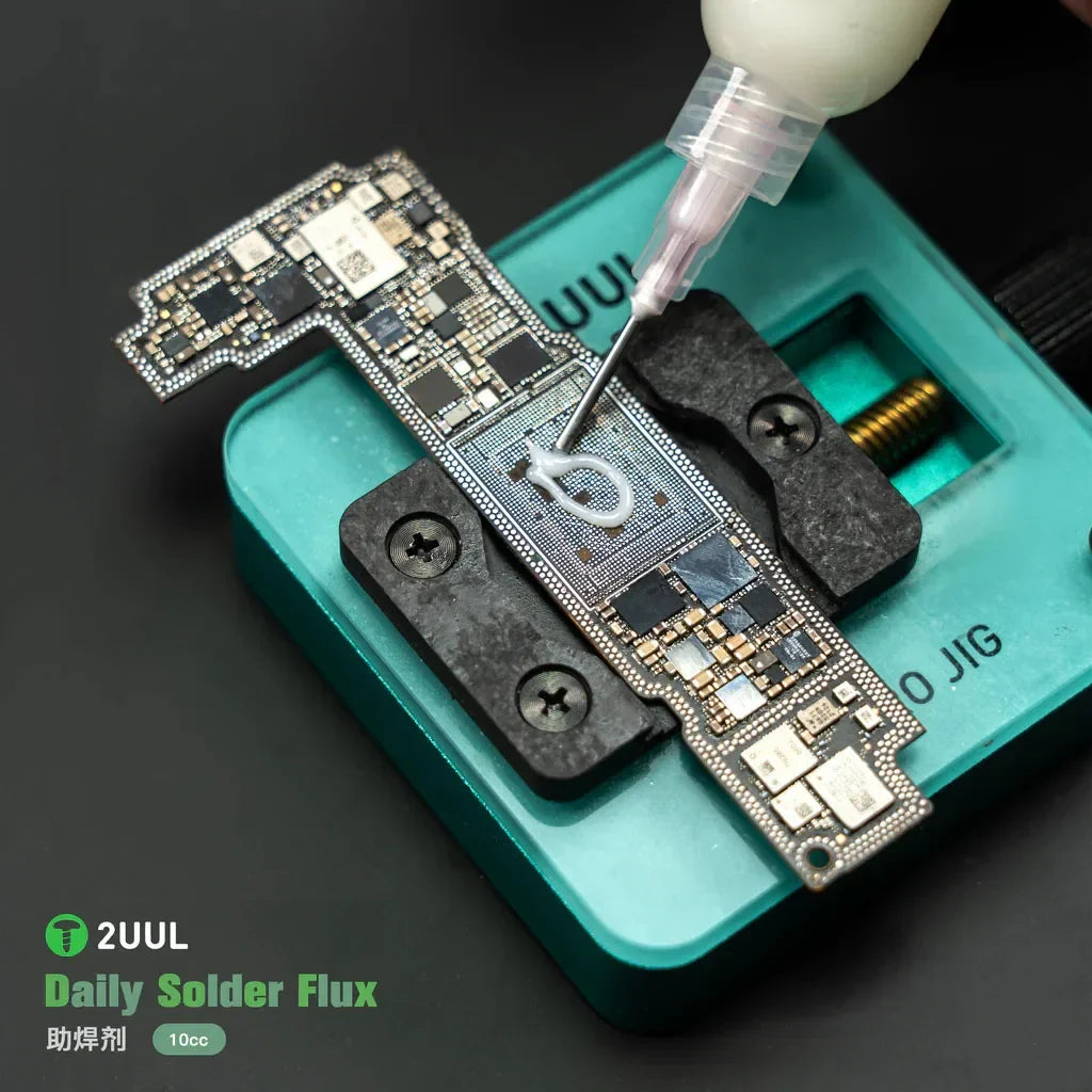 2UUL SC14 Daily Solder Flux 10cc schnell aushärtender, hochtemperaturbeständiger Flussmittel für die Montage von Telefon, Laptops und Elektronik, PCB-Reparaturen