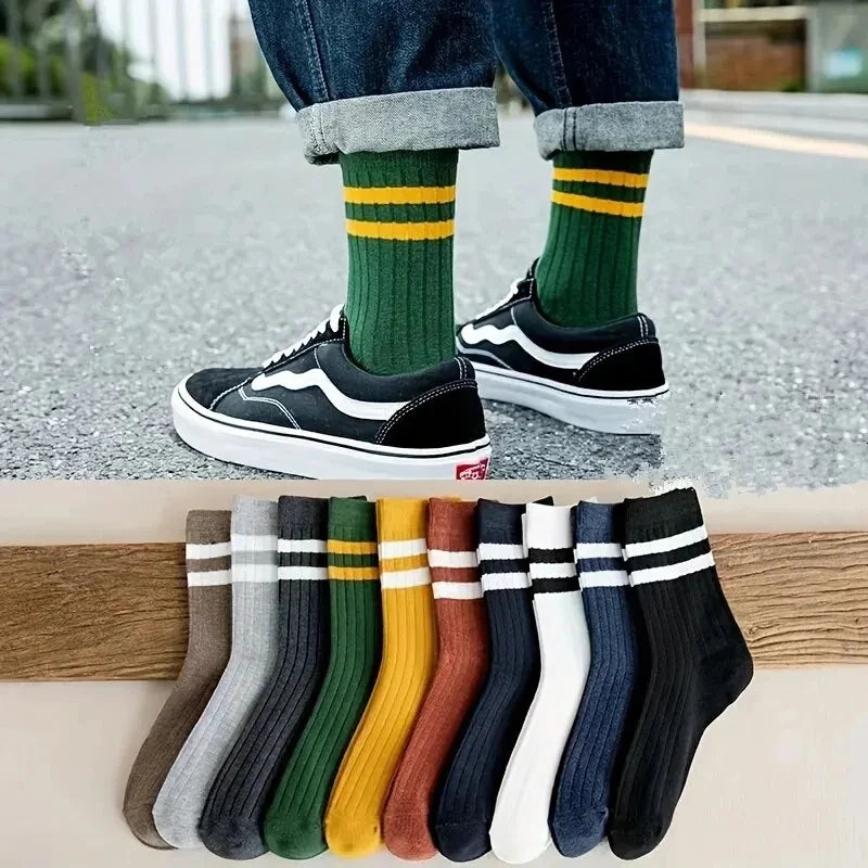 10/5/3pairs Atmungsaktive Con Sport Strümpfe Männer Bambus Faser Herbst und Winter Männer Socken Schweiß Absorption Deodorant business Sox